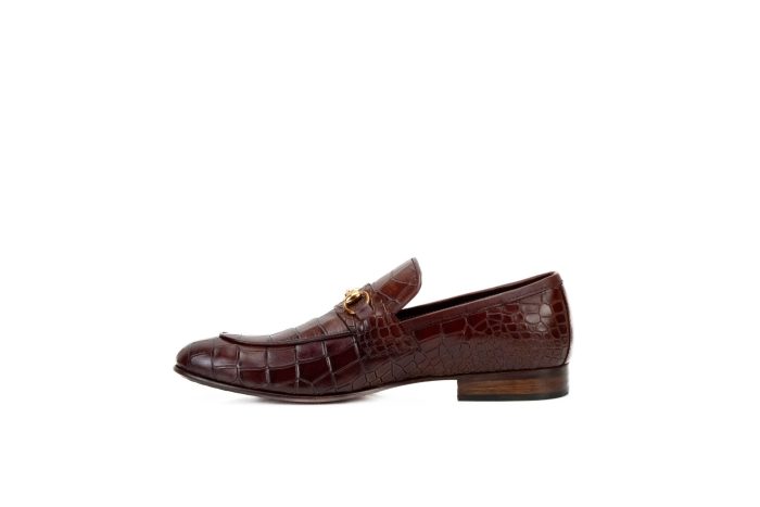 Crocodile Loafers, leather loafers for men, leather dress loafers