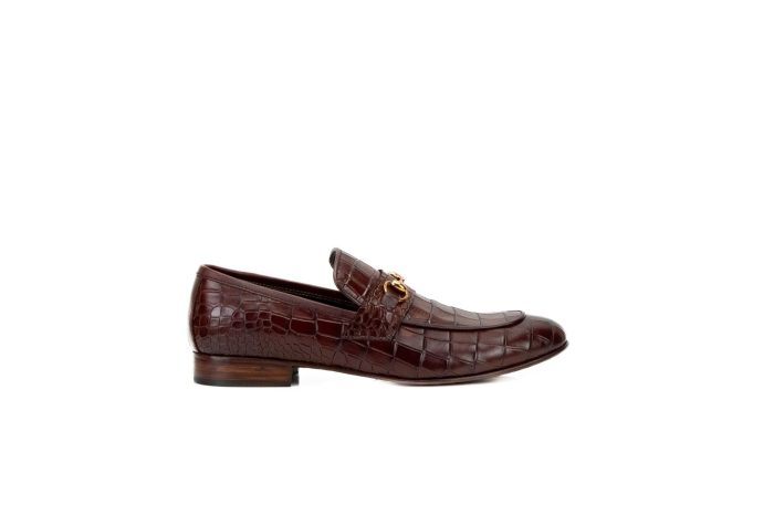 Crocodile Loafers, leather loafers for men, leather dress loafers