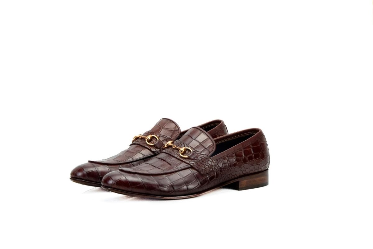 Crocodile Loafers, leather loafers for men, leather dress loafers