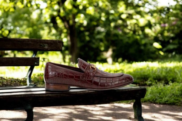 Crocodile Loafers, leather loafers for men, leather dress loafers